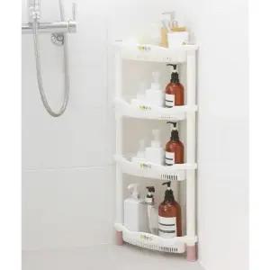 코너 선반 수납가구 4단 다용도 포레스트 스탠드 풀코너형 정리선반 (WFK6LR2)