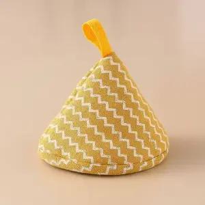 TC 꼬깔냄비손잡이 냄비장갑 주방용 패브릭 옐로우1P (WFJ708B)