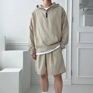 남성 심플 아노락 후드 상하 세트 DMS-SET-Q4274544