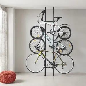 자전거거치대 거치대 폴형 3단자전거거치 블랙자전거홀더 (WFJ772G)