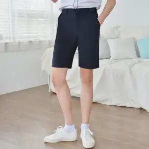 GBM 스판 네이비 교복 반바지 남자 교복 학생복 교복바지 여자교복바지