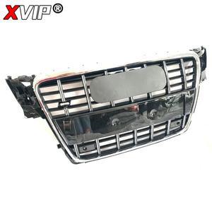 XVIP 크롬 실버 전면 S4 스타일 범퍼 그릴, 아우디 2009-12 A4/A4 Avant/S4 B8 메쉬 자동차 액세서리 용 상