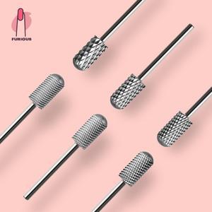 실린더 텅스텐 강철 네일 드릴 비트/전기 매니큐어 제거 손톱/폴리쉬 그라인딩 헤드 큐티클 폴리싱