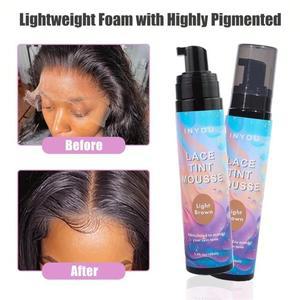 2025 뉴 멜트 레이스 틴트 멜팅 헤어 무스 & 스프레이 (미디엄 브라운 가발용), 프론탈 폼