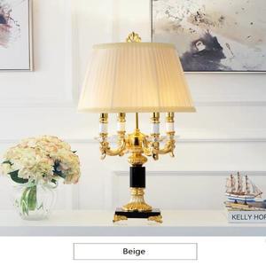 캔들 블랙 크리스탈 테이블 램프, 침실 침대 옆 심플한 모던 장식 럭셔리 패션, 고품질