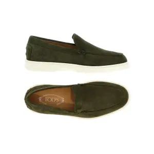 [토즈] 토즈 25FW 페블탭 스웨이드 로퍼 그린 XXM59K00040 RE0 V813