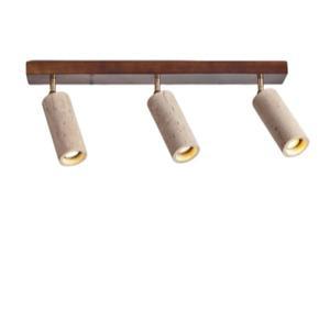 캔들 현대적인 심플한 스타일의 스톤 메탈 천장 조명 따뜻한 빛 3 헤드 거실 침실 식당에 적합