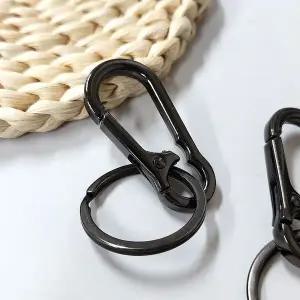 SFr 메탈 원터치 키홀더 블랙 WFHM7ZB