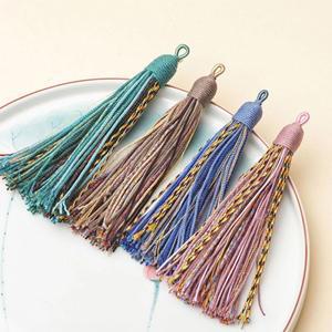 캔들 손으로 문지른 면사 보디 웬완 실 로프, 태슬 수이 비탄성 내마모성 끈, 비즈로 짠 티베트식 핸드