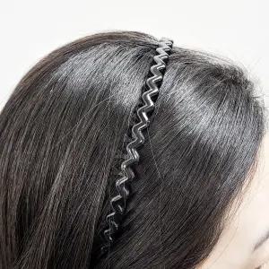 플라스틱 촘촘 웨이브 머리띠 세안머리띠 웨이브머리띠 금속머리띠