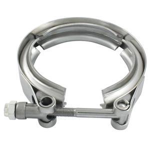 [미국배송] 조르베이오 2.5인치 스테인리스 스틸 304 V 밴드 클램프 퀵 릴리스 클램프 유니버설 플랜지 키트 포드 픽업 트럭용 레이싱 배기 다운 파이프