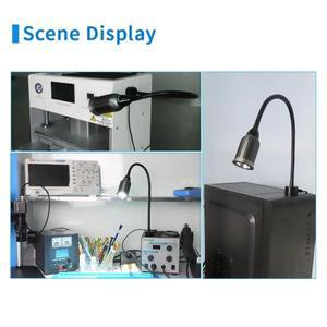 SUNSHINE SS-804 LED 조명(자석 베이스 포함) 알루미늄 합금 전등갓 형 테이블 램프가  휴대용