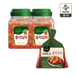 비비고 총각김치 용기 1.2kg x2개+총각김치 900g x1개