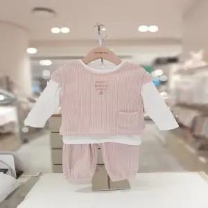 [오가닉맘](출산돌선물)키엘조끼긴소3pcs(26년신상품)MLST3P01