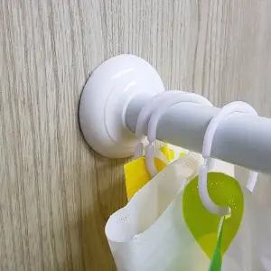 코너형 샤워 커튼봉 욕실 샤워봉 방수 공간 정리봉 (WFK6NTM)