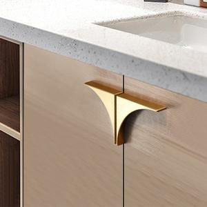 1조각 DIY  아연 합금 문 손잡이 유럽 골동품 가구 처리 서랍  부엌 서랍 수납장 골드 핸들