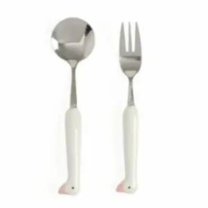 어린이 숟가락 포크 핑크 아기 수저 키즈 (WFJ7HX2)