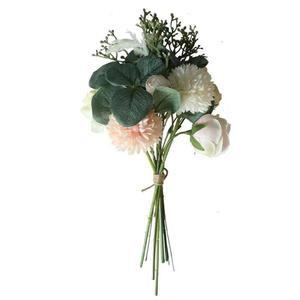 인테리어 분홍빛의 인공 웨딩 샴페인 부케 1/부케 모란 37 종이미니꽃다발 민들레 5cm