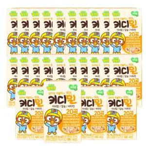 [굿야드] 뽀로로 키디밀 곡물 국산콩 어린이 두유 아기 아이간식 성장밸런스 음료 135ml x 24팩 어린이두유 아이간식