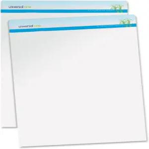 유니버설 오피스 제품 45600 사탕수수 기반 이젤 패드 무규칙 27 x 34 흰색 50장 2개/팩