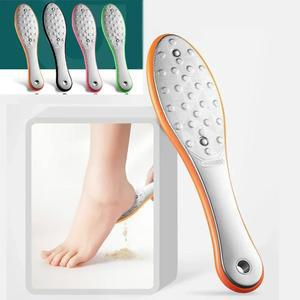 페디큐어 풋 케어 도구, 발 파일, 굳은살, 각질 제거 세트, 스테인레스 스틸, 양면