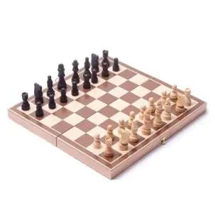 접이식 체스판 보드게임 원목 체스판 접이식 휴대용