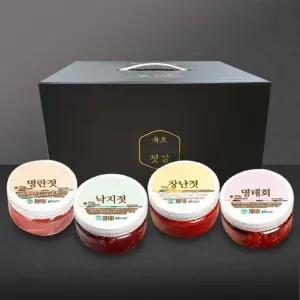 (참다올) 속초젓갈장인 젓갈세트 2호 (명란젓+창난젓+낙지젓+명태회 각 350g) (WFK90V6)