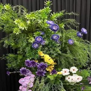 웨딩 아치 꽃장식 야외 포토존 프레임 아치형 스탠드