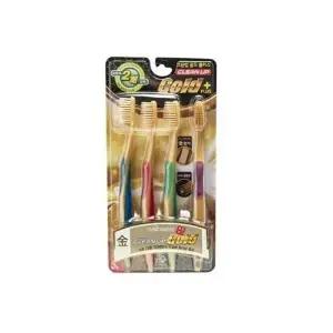 (SM)그립감 좋은 골드 미세모 칫솔 4p 청결 덴탈 성인 (WFK91LQ)