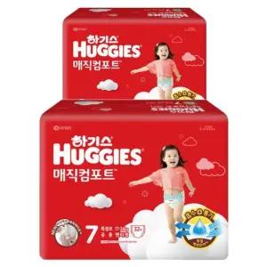 [하기스][하기스] 하기스 New 매직컴포트 팬티형기저귀 7단계 남여공용 특점보형 32Px2팩 (42929705)