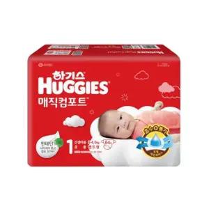 [하기스][하기스] 하기스 New 매직컴포트 밴드형 기저귀 1단계 남여공용 신생아 64P (42929288)