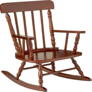 선물 마크 스핀들 흔들의자 체리