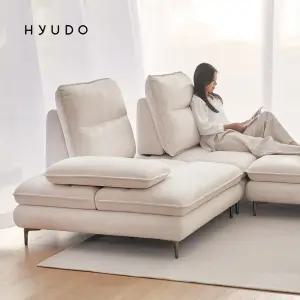 [1월 5% 최종판매가 441,410] 휴도 여유의 동백 2400 모음전 3인 모듈형 정품 조야 반달 스윙 패브릭 소파