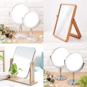 탁상거울 스탠드 액자형 확대경 벽걸이 양면 화장대 원목 화장 소품거울 인테리어소품 선물용