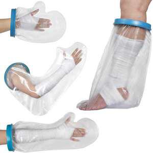 팔 손 발 다리 깁스 기브스 깁스용 기브스용 비닐 방수 커버 어린이 성인 방수포 목욕 샤워 용품