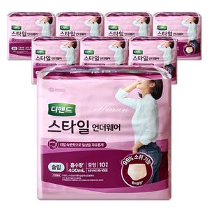디펜드 스타일 언더웨어 슬림 여자 중형10Px8팩-1박스