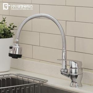 케이앤씨 KN-1006 주방용 수전 1홀 주방 대붙이 싱크대 수도꼭지 국내제작 씽크대 코브라 자바라