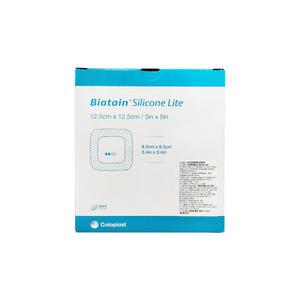콜로플라스트 바이아테인 실리콘 라이트 접착형 Biatain Silicone lite 12.5 x 12.5cm 10매 욕창 상처 수술 드레싱 반창고 습윤밴드