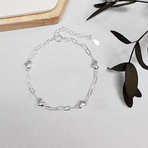 무료배송) 러블리 하트 실버 925 어린이 은팔찌/실버 주얼리/은팔찌/여성 레이어드 은팔찌/순은팔찌