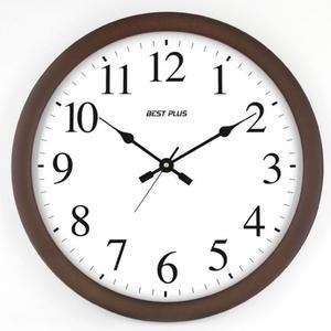 인테리어 벽시계 무소음 원형 벽걸이시계 40cm 브라운
