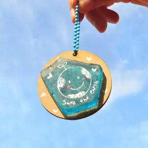 아트앤허그 바다유리 키링 만들기 업사이클링 키트 간단한 만들기수업 유아 어린이 미술재료 환경교육