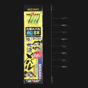 미즈호 8단 간장어피 열기,볼락 외줄채비 묶음바늘 바다바늘 선상낚시 낚시채비 묶음채비 낚시바늘 낚시용