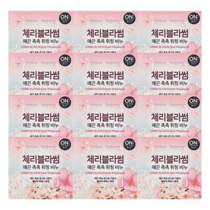 온더바디 체리블라썸 휘핑비누 90g 12개 / 세수 세안 목욕 클렌징 비누