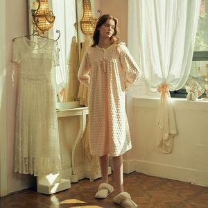 [갤러리아] [barbara]엠보 원피스 파자마 AGW5031  PCH