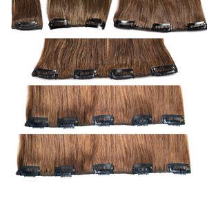 16인치 18인치 인모 똑딱핀 헤어피스 2겹 3겹 백모 탈색 금발 검정 갈색 붙임머리 피스