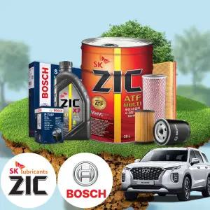 팰리세이드 2.0/2.2(R엔진) 디젤 엔진오일세트 지크 X7 5W30+미션오일 20L