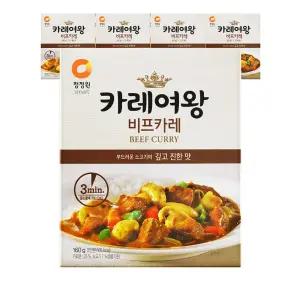 청정원 카레여왕 비프, 160g, 5개
