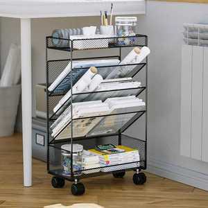 이동식 보관함 트롤리 다기능 바퀴달린 A3 서류함 수납 정리