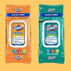 유한 세정 살균 티슈 오렌지퓨전 후레시센트 택1/청소/클리너/어린이집/물티슈/교실/욕실/세척/바닥
