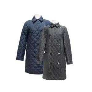 (버버리) 더블 브레스트 타이팅 퀼티드 코트(80841991)
